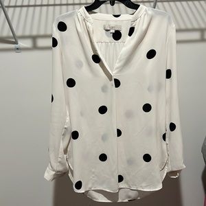 Black and White Blouse